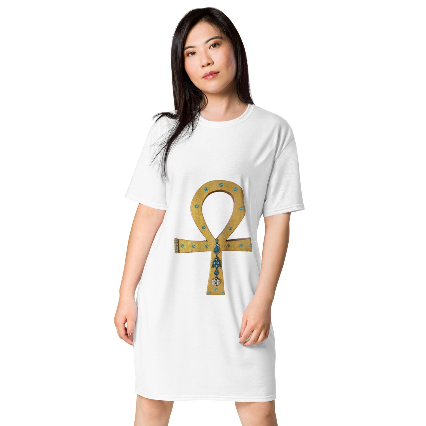 T-shirt dress with Ankh