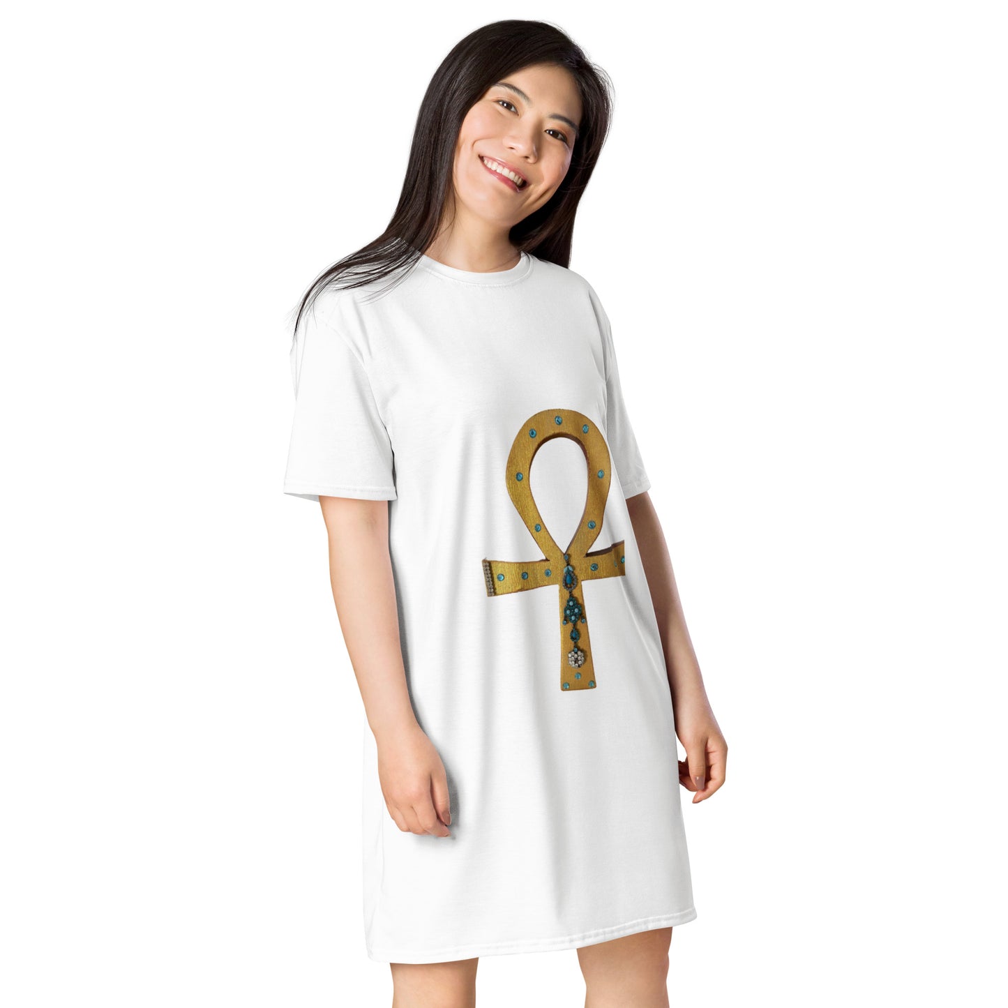 T-shirt dress with Ankh