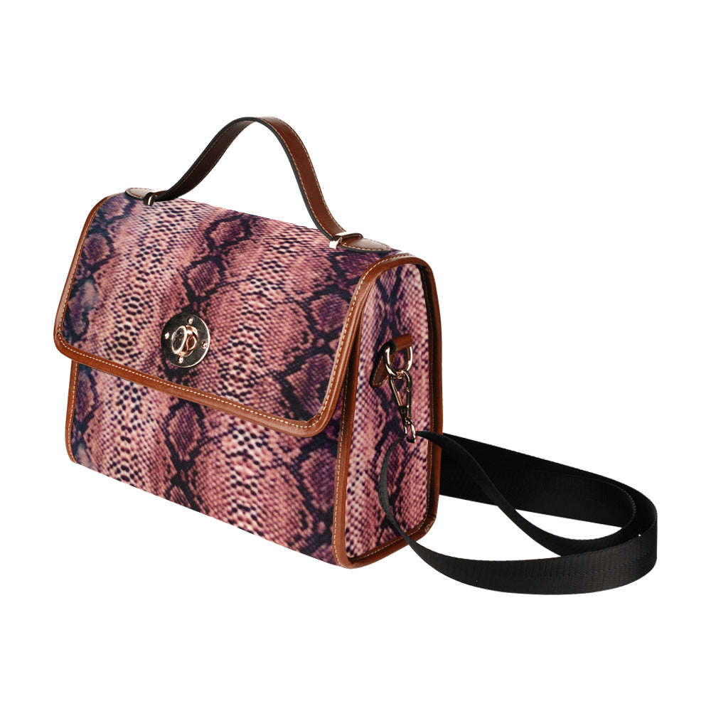 Brown Snake Waterproof Canvas Bag