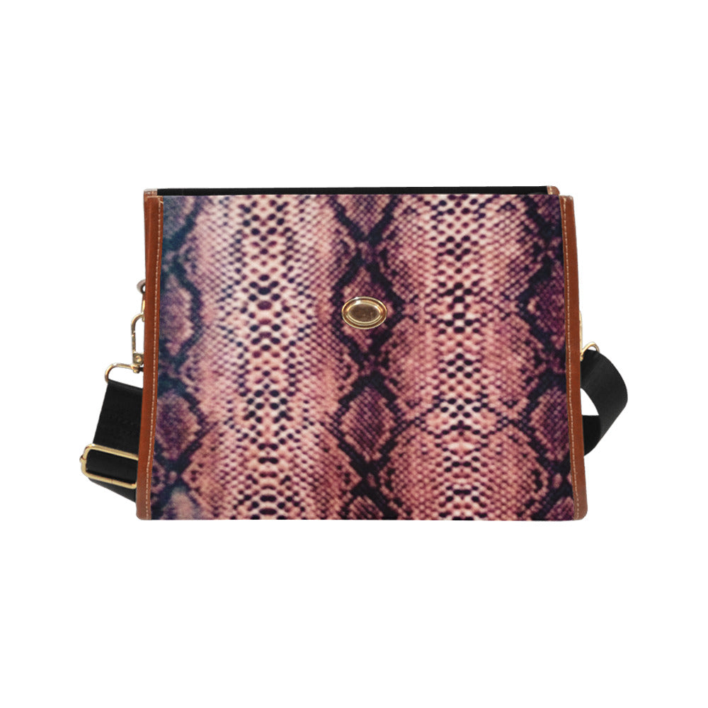 Brown Snake Waterproof Canvas Bag