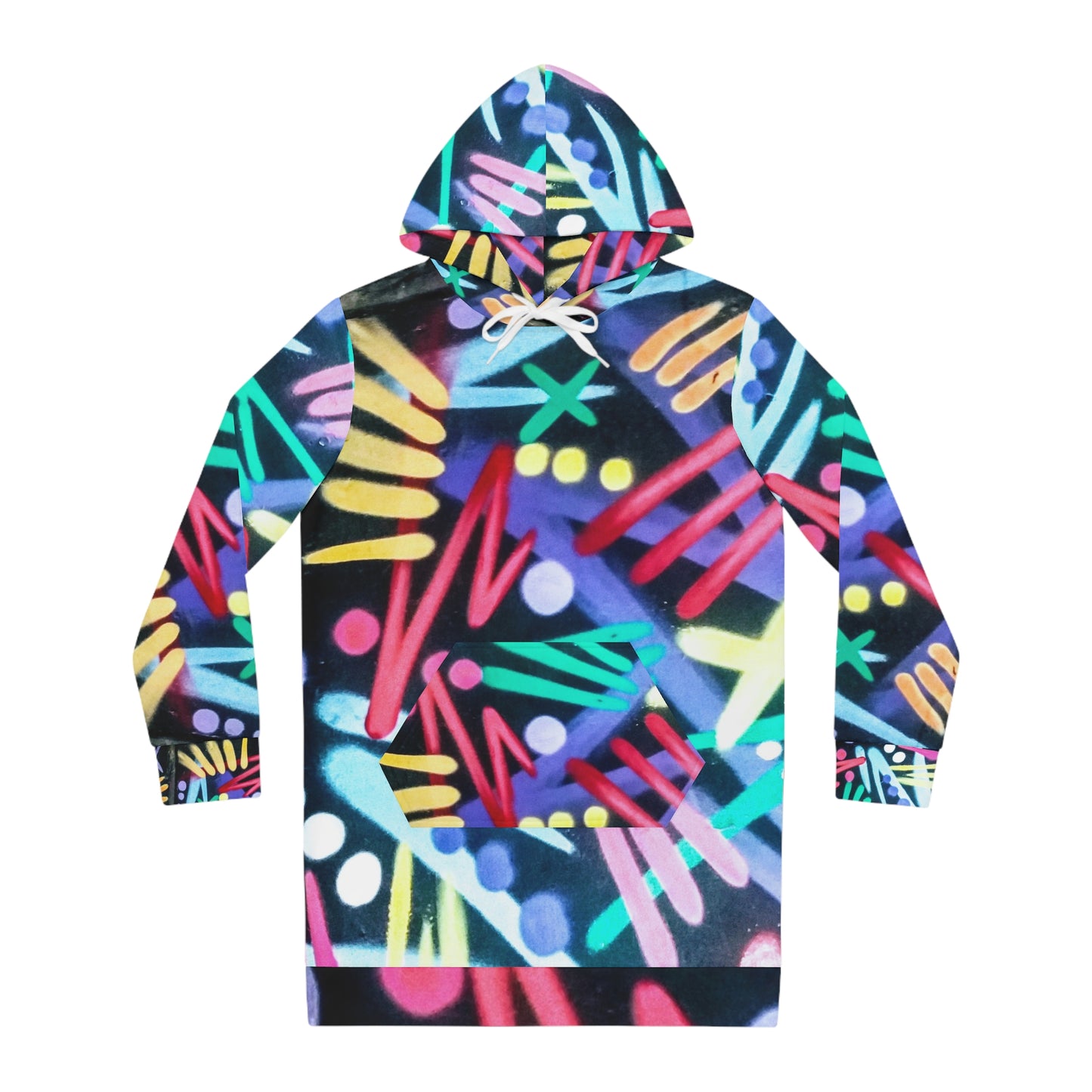 Graffiti Hoodie Dress