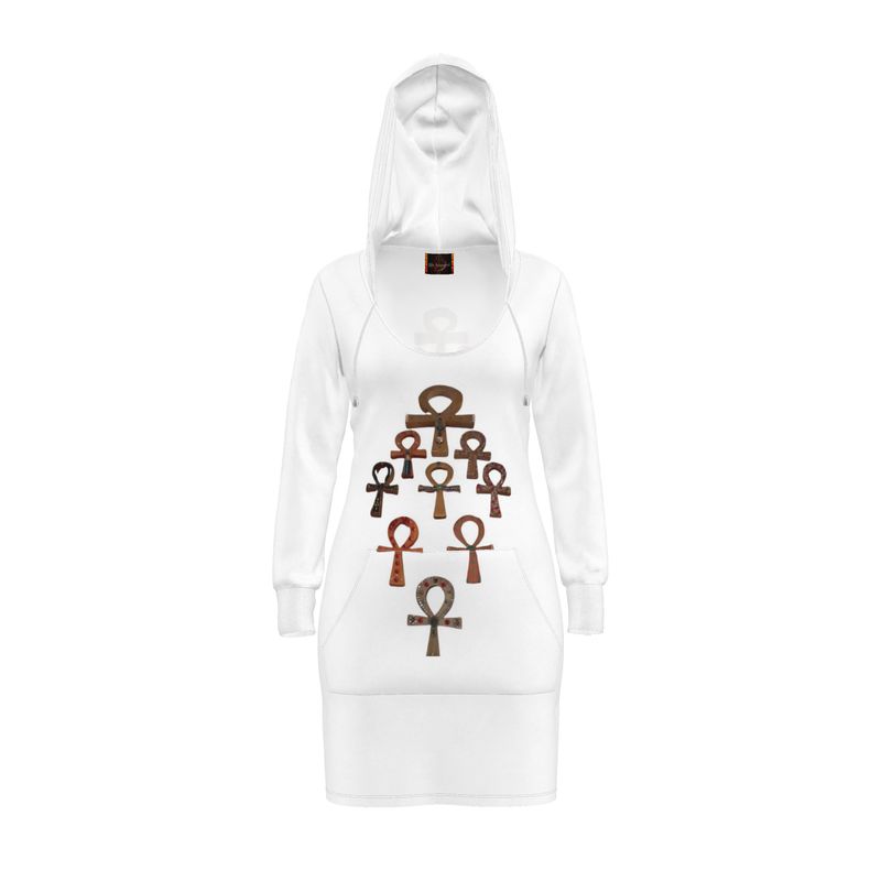 Quilted Jersey Stretch Hoodie Dress