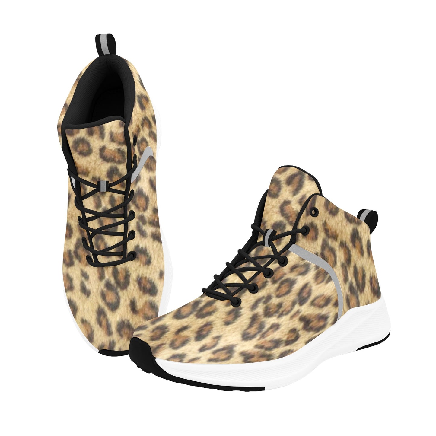 Women's Mid Top Sports Shoes Leopard Print