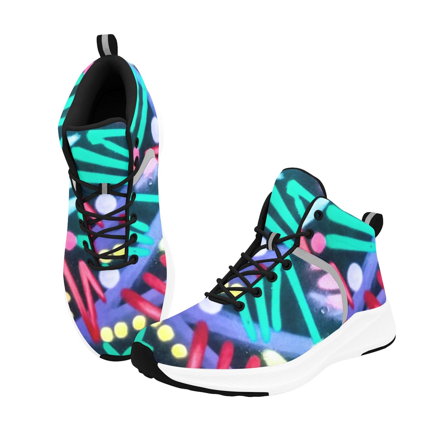 Graffiti Women's Mid Top Sports Shoes