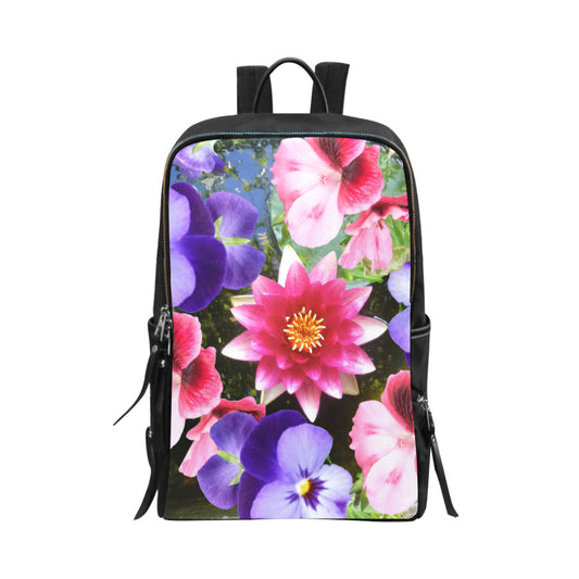 Flowers Unisex School Bag Travel Backpack 15-Inch Laptop