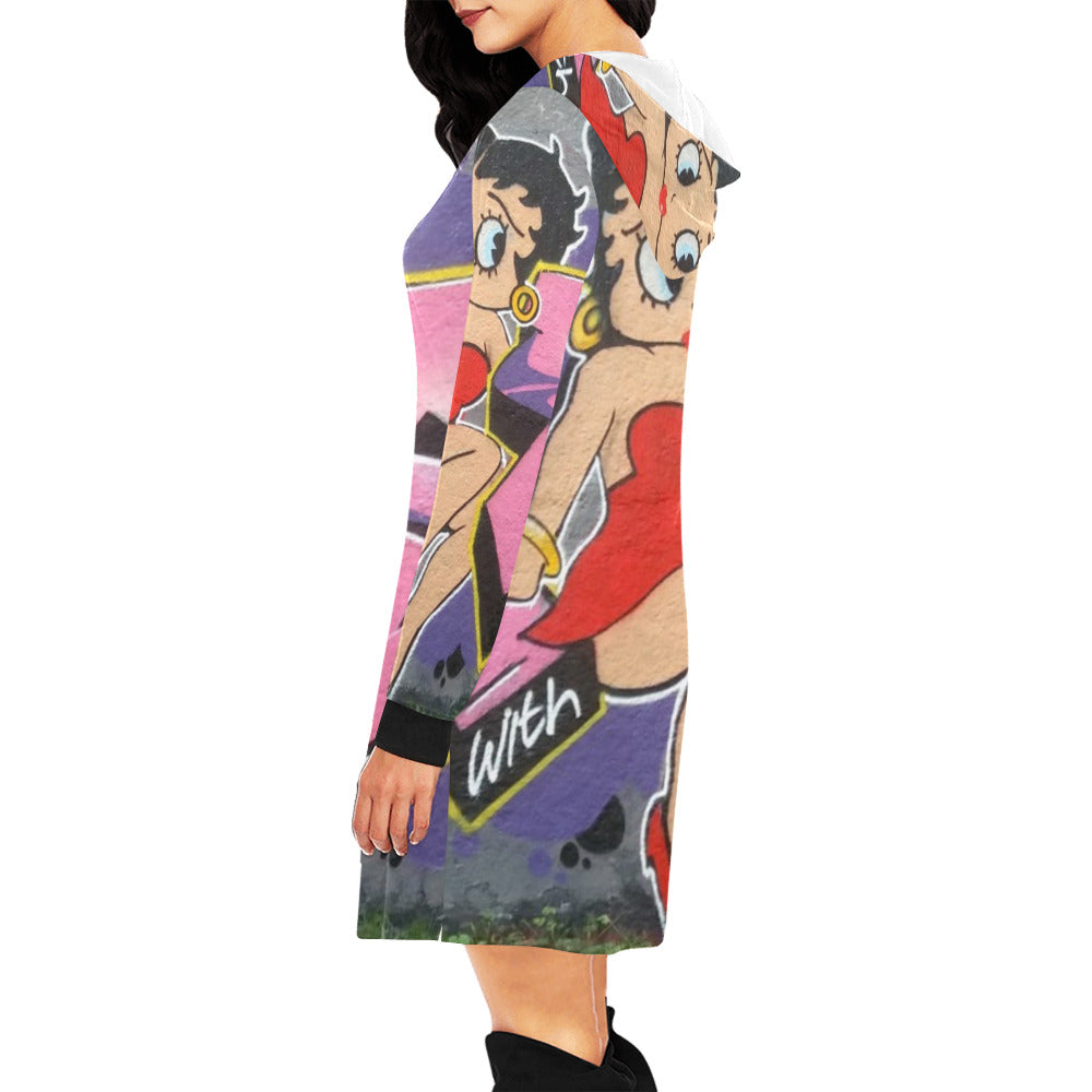Betty Boop Women's Hoodie Mini Dress