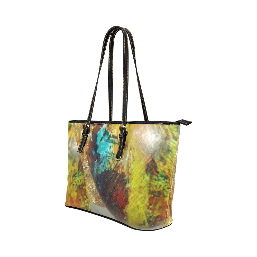 Sunset Leather Tote Bag